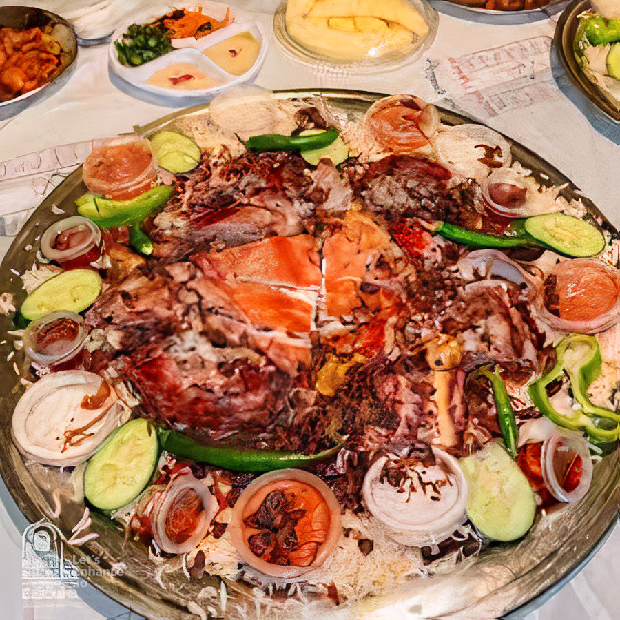 تيس إلا ربع مع رز بشاور